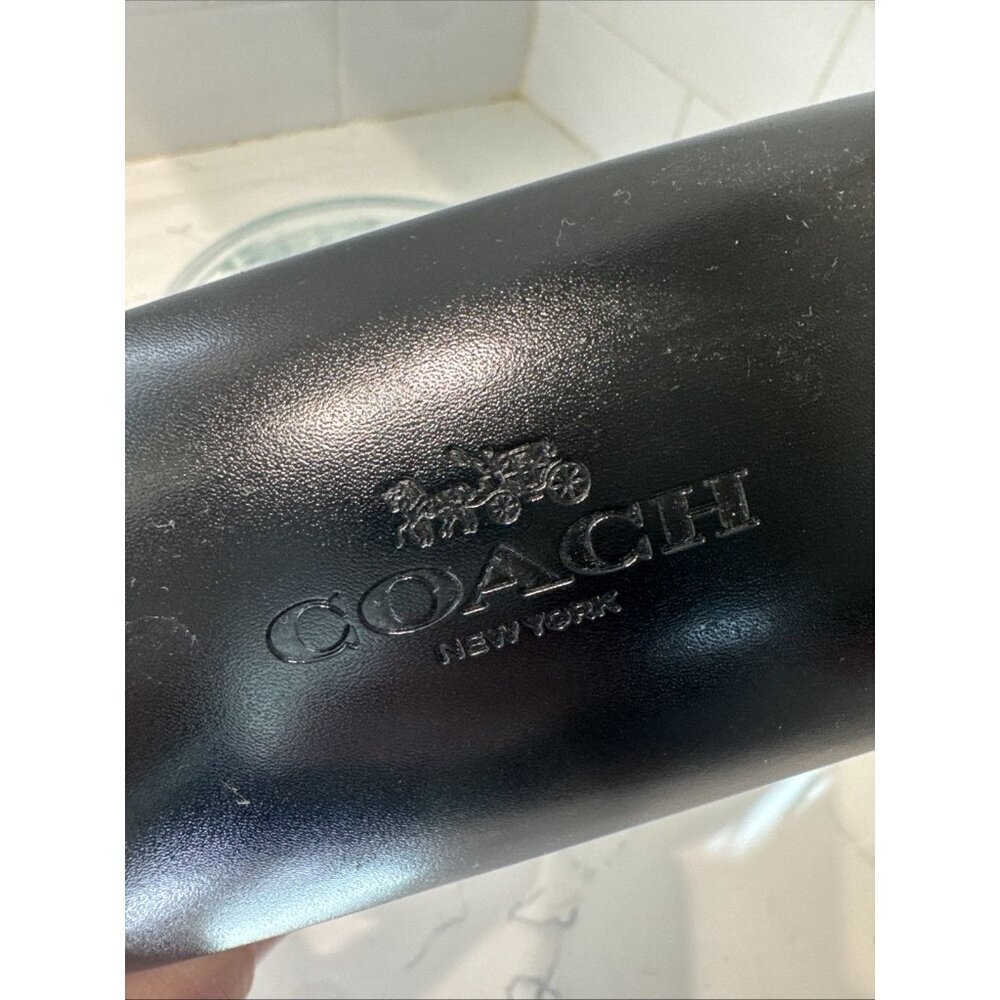 Coach New York Black Hard Clamshell Eye Glass Eyeglass Sun Glasses Case (Only) - Picture 2 of 6